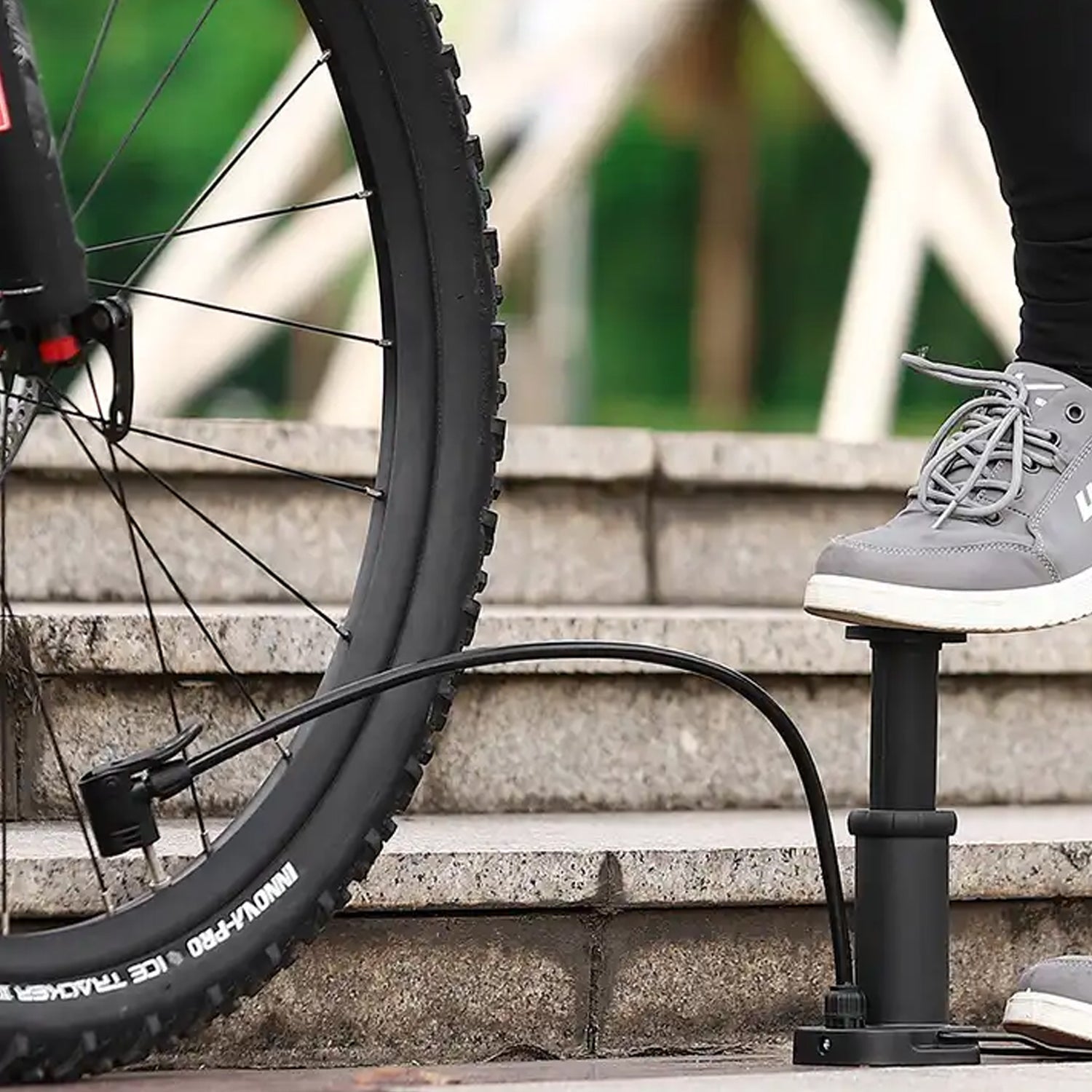Portable Mini Foot Pump for Bicycle, Bike, and Car Portable Mini Foot Pump for Bicycle, Bike, and Car